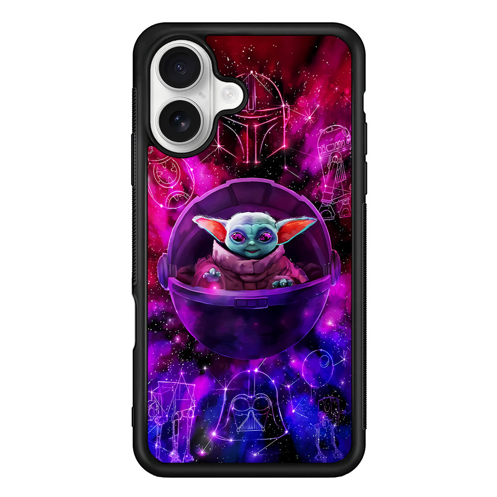 Yoda Star Wars Spacecraft iPhone 16 Plus Case | Durable Protective Rubber Cover