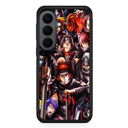Naruto Akatsuki Full Team Samsung Galaxy S26 Plus Case | Slim Rubber Case for Samsung Galaxy S26 Plus