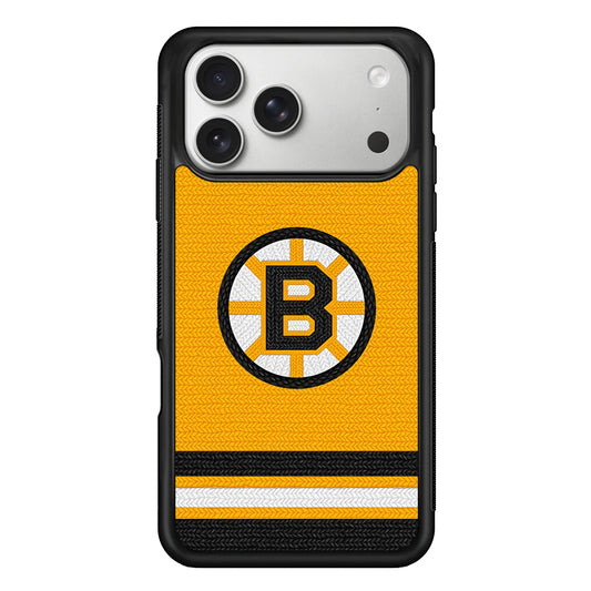 Boston Bruins Logo iPhone 17 Pro Case | Slim Rubber Case for iPhone 17 Pro