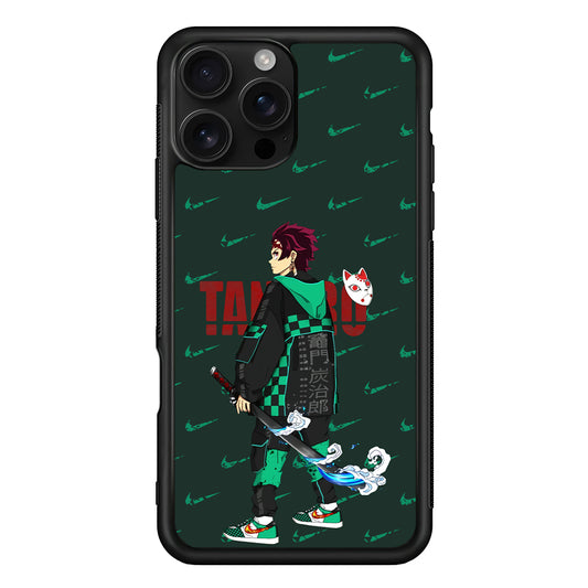 Nike on Tanjiro Suit iPhone 16 Pro Case - Stylish Protective Cover for iPhone 16 Pro