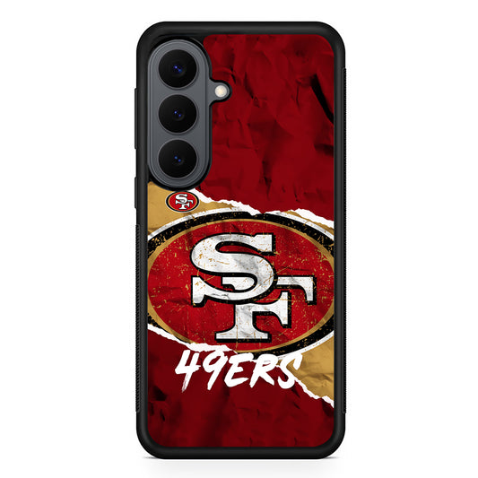 San Francisco 49ers Abstract Samsung Galaxy S26 Plus Case | Slim Rubber Case for Samsung Galaxy S26 Plus