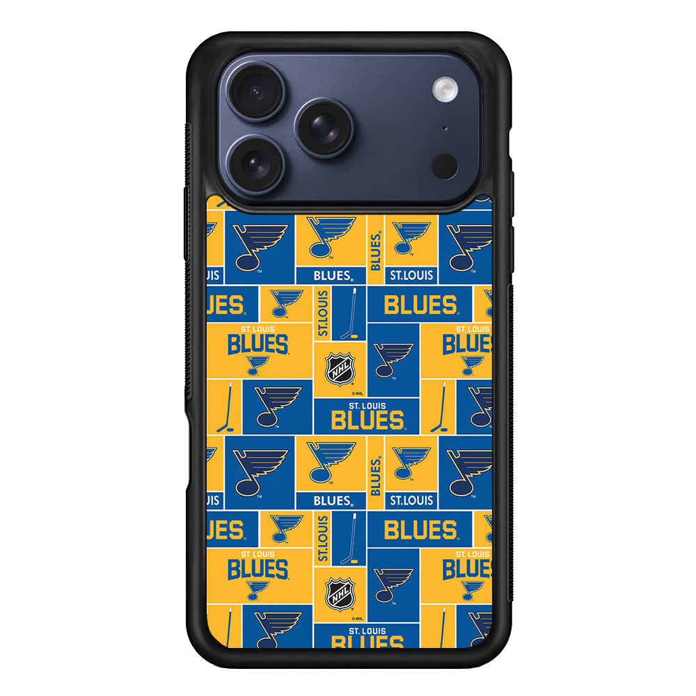 St. Louis Blues Pattern iPhone 17 Pro Max Case | Slim Protective Cover for iPhone 17 Pro Max