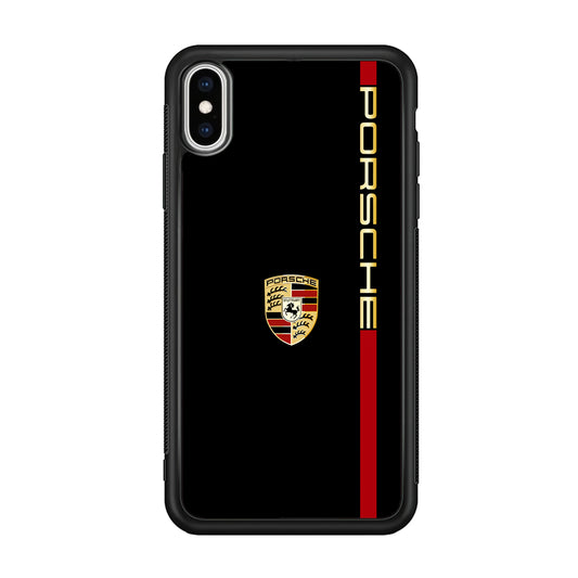 Porsche Car Logo Luxury iPhone Xs Max Case | Slim Rubber Case for iPhone Xs Max