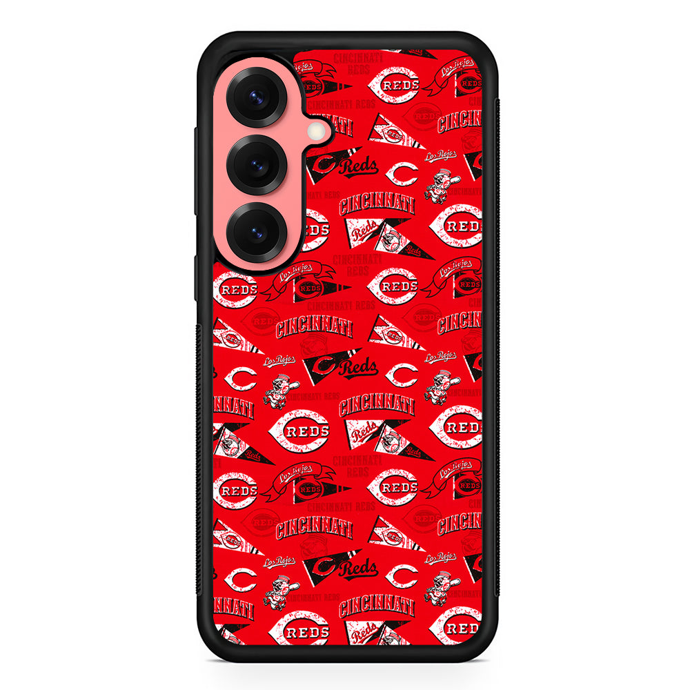 Cincinnati Reds Vintage Samsung Galaxy S25 Case | Protective Case for Samsung Galaxy S25