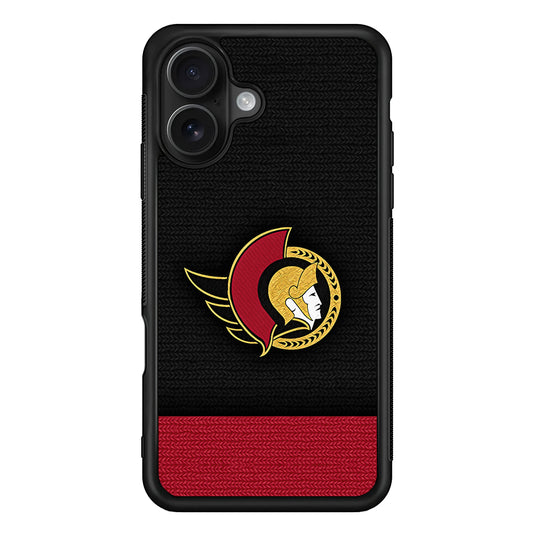 Ottawa Senators Pattern iPhone 16 Case - Oxvistore