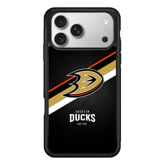 Anaheim Ducks Logo iPhone 17 Pro Case | Slim Rubber Case for iPhone 17 Pro