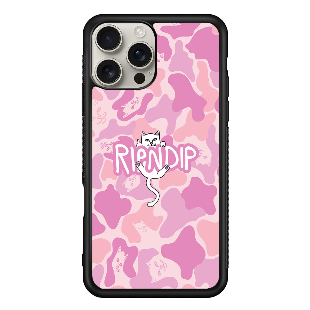 Rip N Dip Pink Camo iPhone 16 Pro Max Case | Slim Rubber Case for iPhone 16 Pro Max