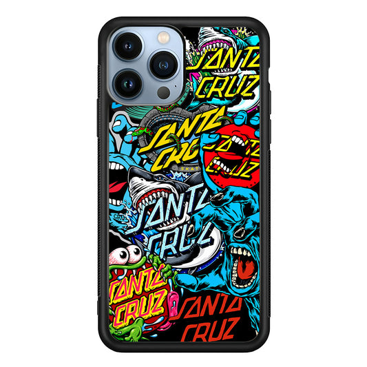 Santa Cruz Skateboard logo iPhone 13 Pro Max Case | Slim Rubber Case for iPhone 13 Pro Max