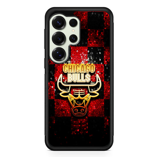 Chicago Bulls Glitter Samsung Galaxy S25 Ultra Case | Durable Rubber Case for Samsung Galaxy S25 Ultra