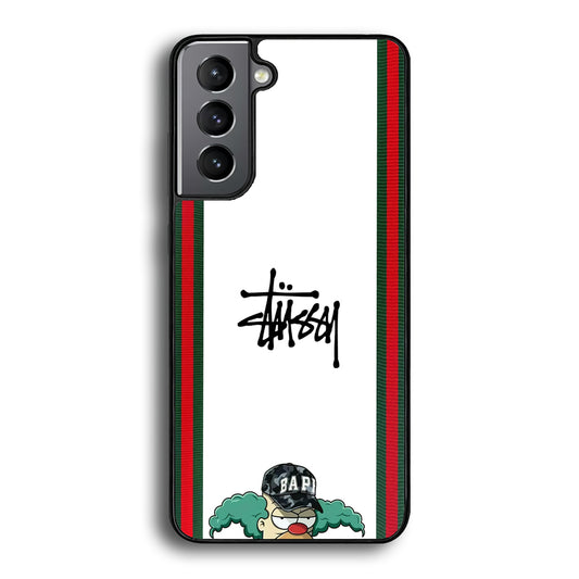 Stussy Homer Simpson Samsung Galaxy S22 Case | Slim Rubber Case for Samsung Galaxy S22