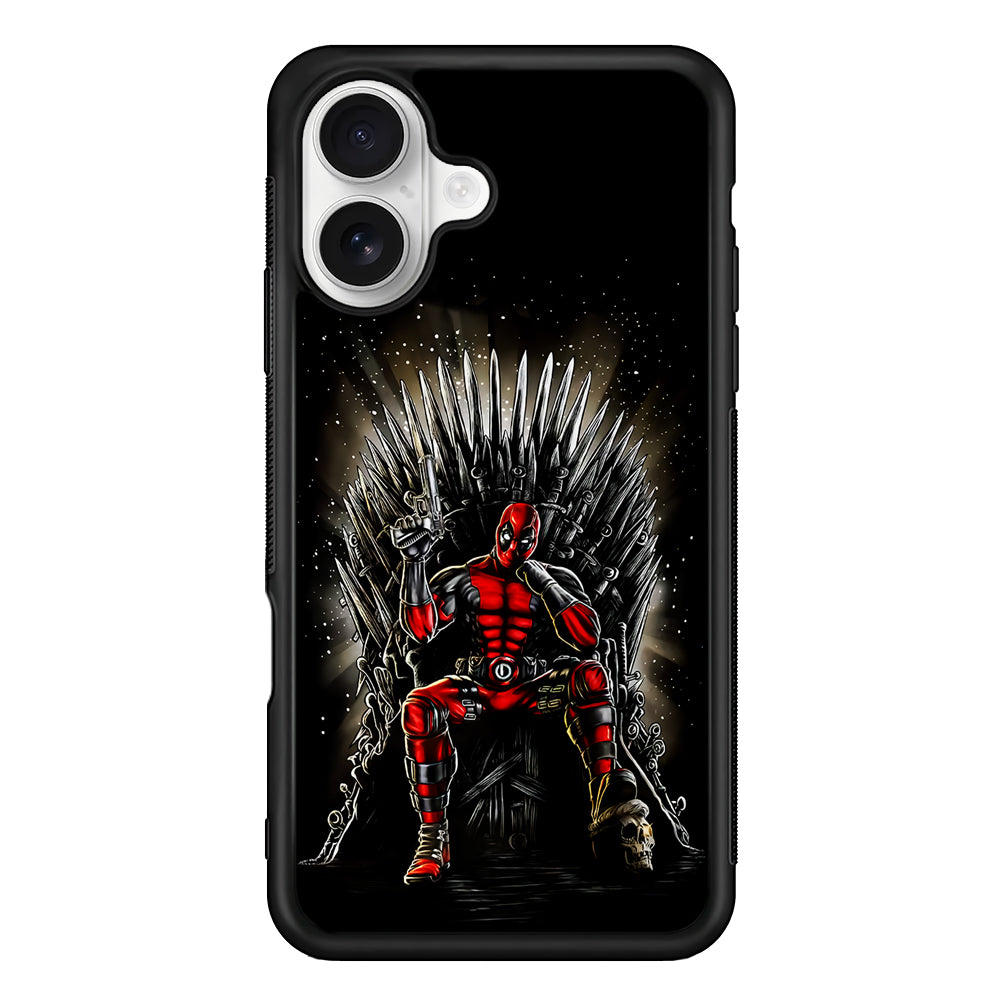 Deadpool The Iron Throne iPhone 16 Plus Case | Durable Protective Rubber Cover