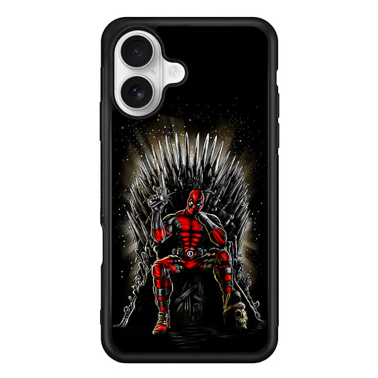 Deadpool The Iron Throne iPhone 16 Plus Case | Durable Protective Rubber Cover