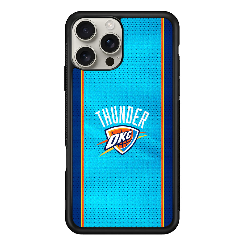 Oklahoma City Thunder Pattern iPhone 16 Pro Max Case | Stylish Protective Case for iPhone 16 Pro Max