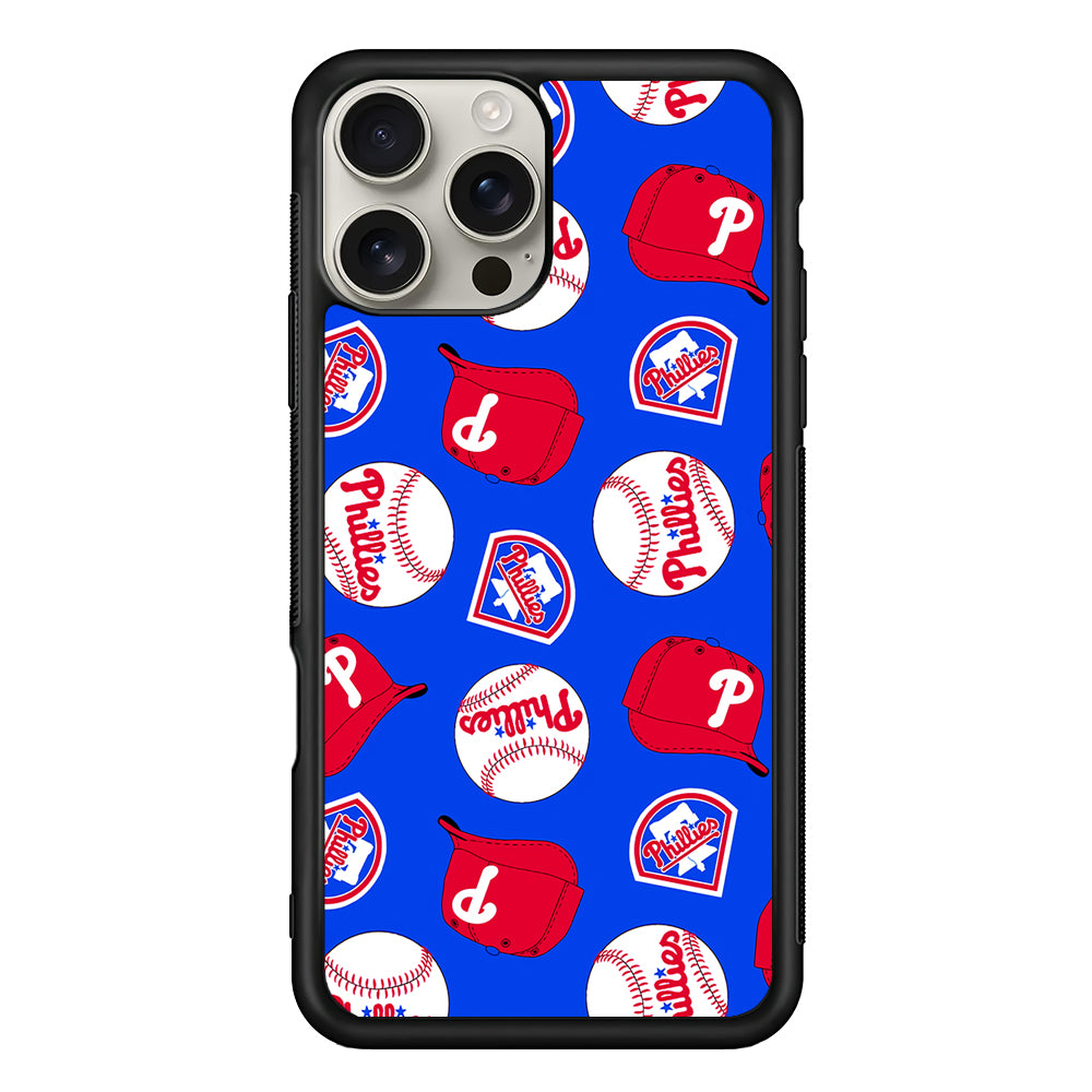 Philadelphia Phillies Pattern iPhone 16 Pro Max Case | Stylish Protective Case for iPhone 16 Pro Max