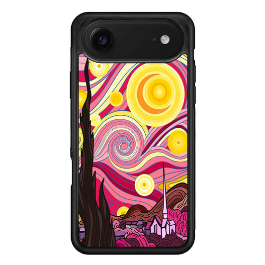 Pink Starry Night Van Gogh iPhone 17 Air Case | Protective Case for iPhone 17 Air