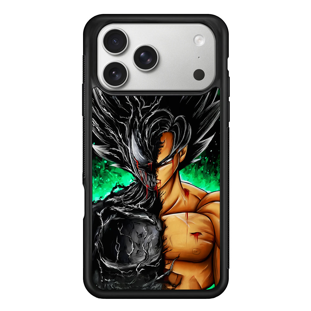 Venom X Goku Fusion iPhone 17 Pro Case | Slim Rubber Case for iPhone 17 Pro