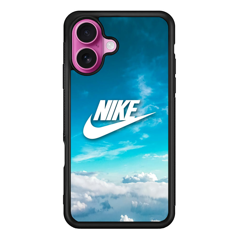 Nike Bluish Cloudy iPhone 17 Case - Slim Rubber Case for iPhone 17