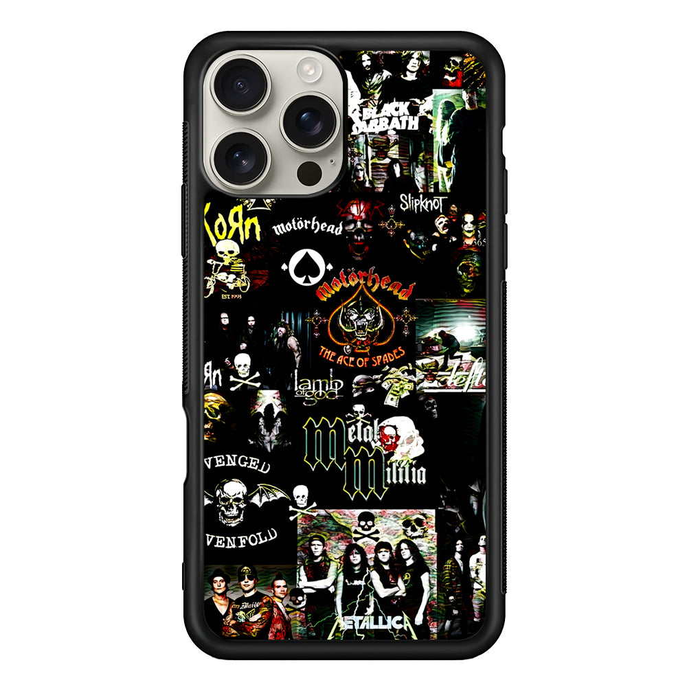 Heavy Metal Band Collection iPhone 16 Pro Max Case | Stylish Protective Case for iPhone 16 Pro Max