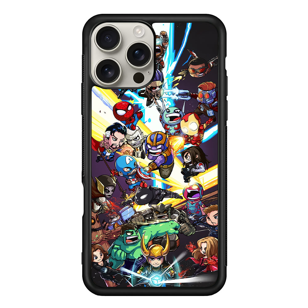 Chibi Avengers Kawaii iPhone 16 Pro Max Case | Stylish Protective Case for iPhone 16 Pro Max