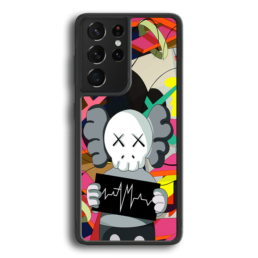 Kaws Signature to The World Samsung Galaxy S23 Ultra Case | Slim Rubber Case for Samsung Galaxy S23 Ultra