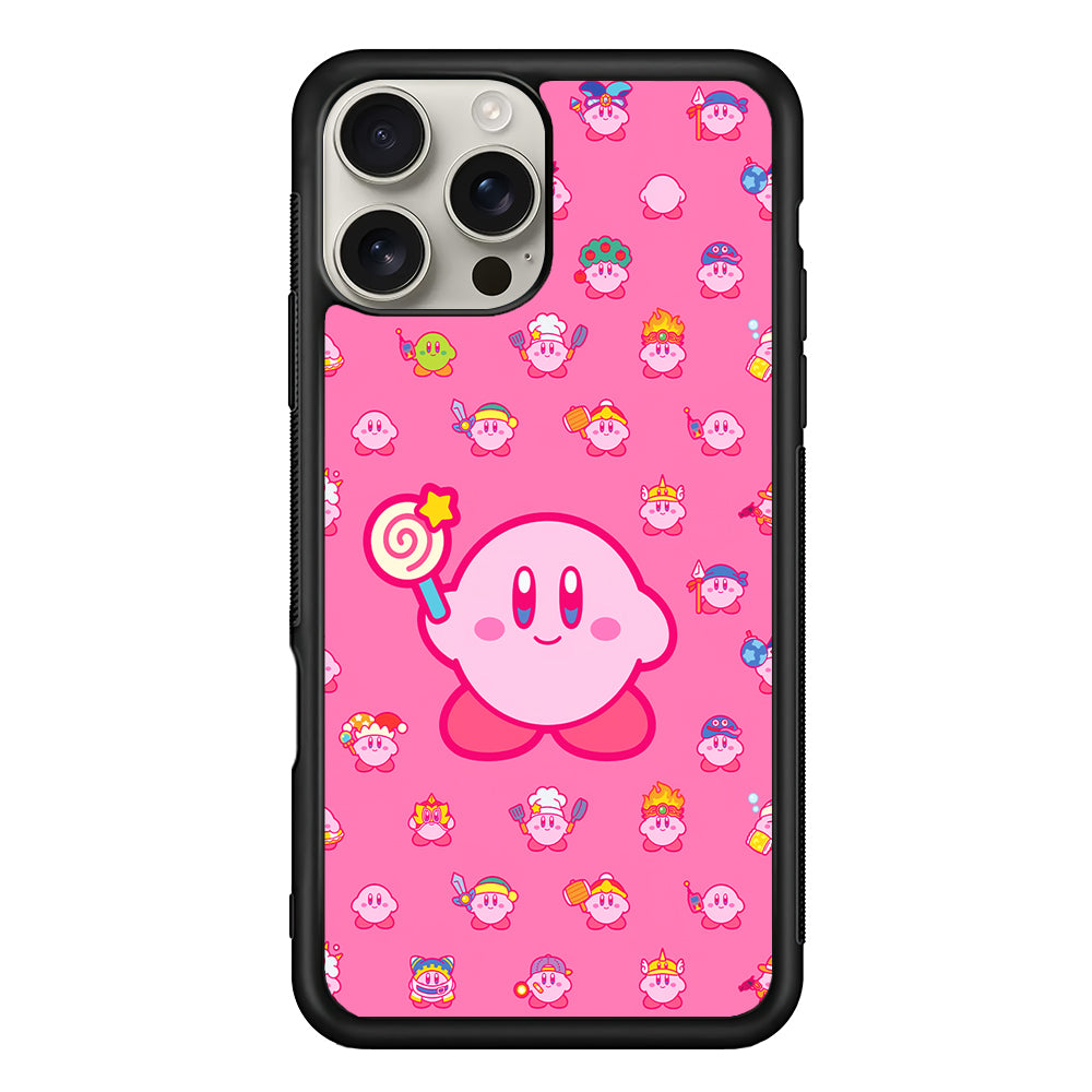 Kirby and His Transformation Forms iPhone 16 Pro Max Case | Stylish Protective Case for iPhone 16 Pro Max