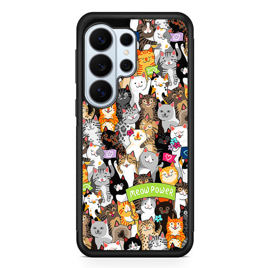Cute Cats Meow Power Samsung Galaxy S26 Ultra Case | Protective Phone Cover