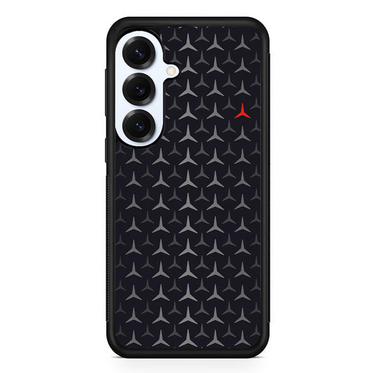 Mercedes-Benz Logos Pattern Samsung Galaxy S25 Plus Case | Slim Rubber Case for Samsung Galaxy S25 Plus