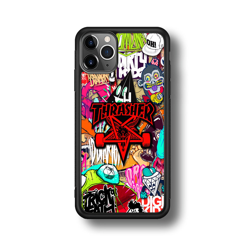 Thrasher Gang Assembly iPhone 11 Pro Max Case | Slim Rubber Case for iPhone 11 Pro Max