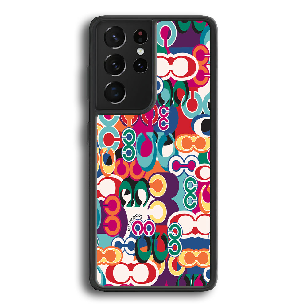 Coach Colorful Samsung Galaxy S24 Ultra Case | Slim Rubber Case for Samsung Galaxy S24 Ultra