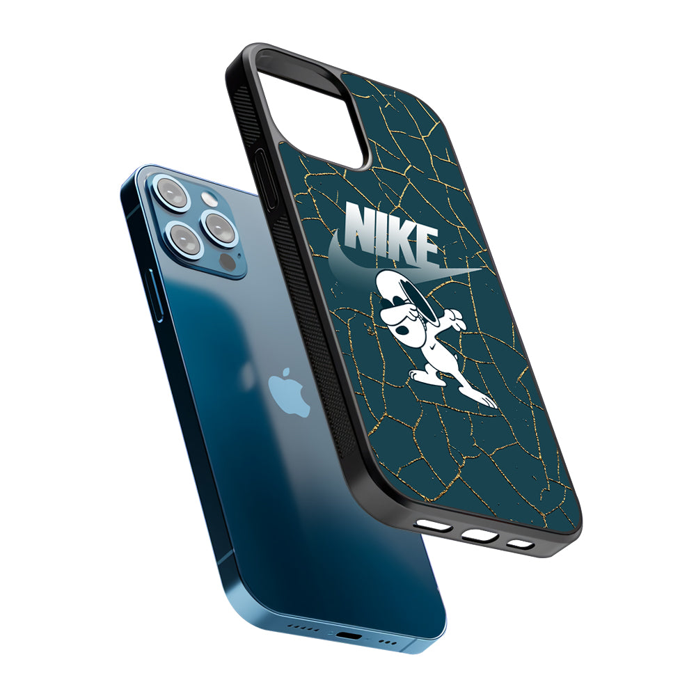 Nike and Snoopy Snoop Dab 2D Rubber Phone Case | Slim Protective Phone Case