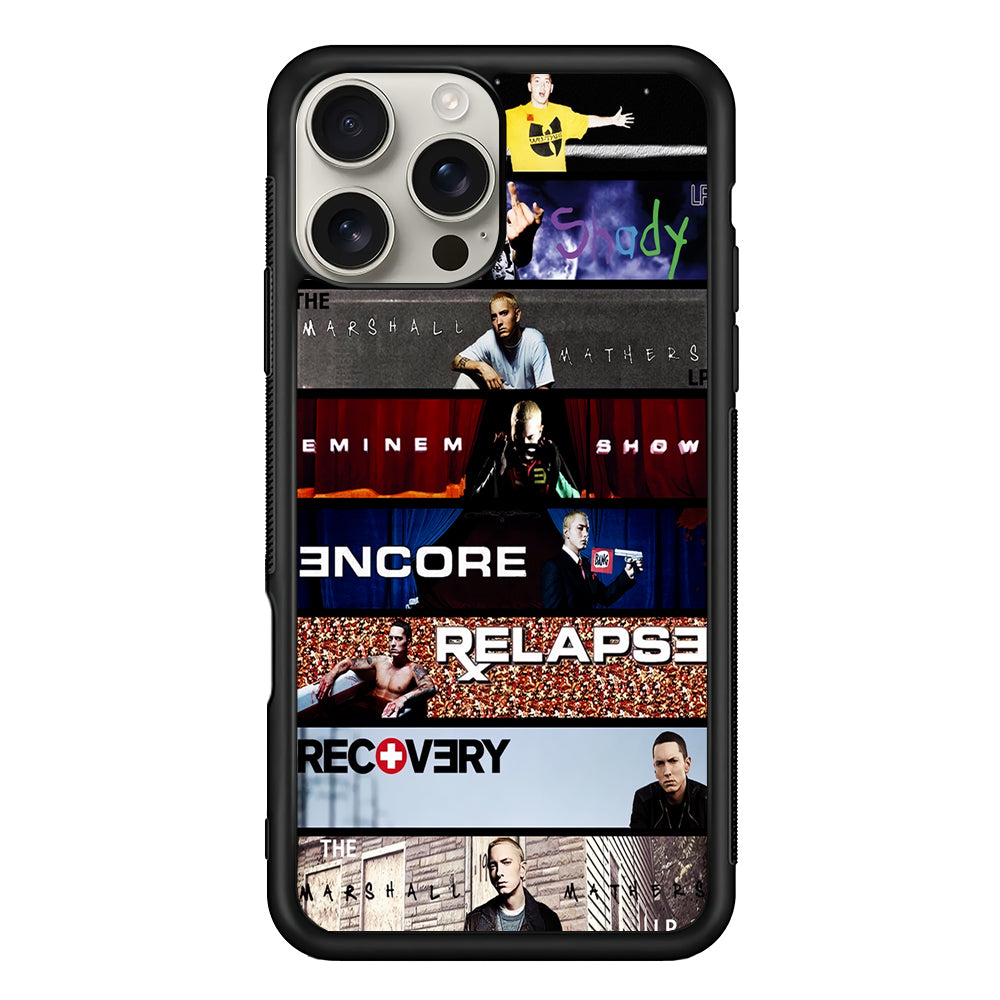 The Eminem Show Tracklist Poster iPhone 16 Pro Max Case | Stylish Protective Case for iPhone 16 Pro Max