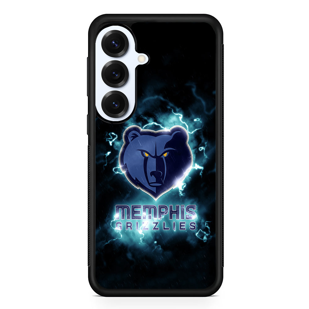 Memphis Grizzlies Lightning Samsung Galaxy S25 Plus Case | Slim Rubber Cover for Samsung Galaxy S25 Plus
