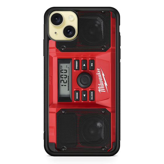 Milwaukee Tool Radio iPhone 15 Plus Case | Slim Rubber Case for iPhone 15 Plus
