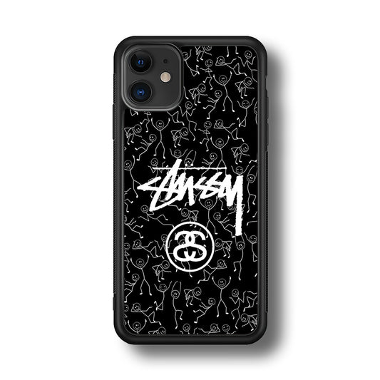 Stussy People Dancing iPhone 11 Case | Slim Rubber Case for iPhone 11