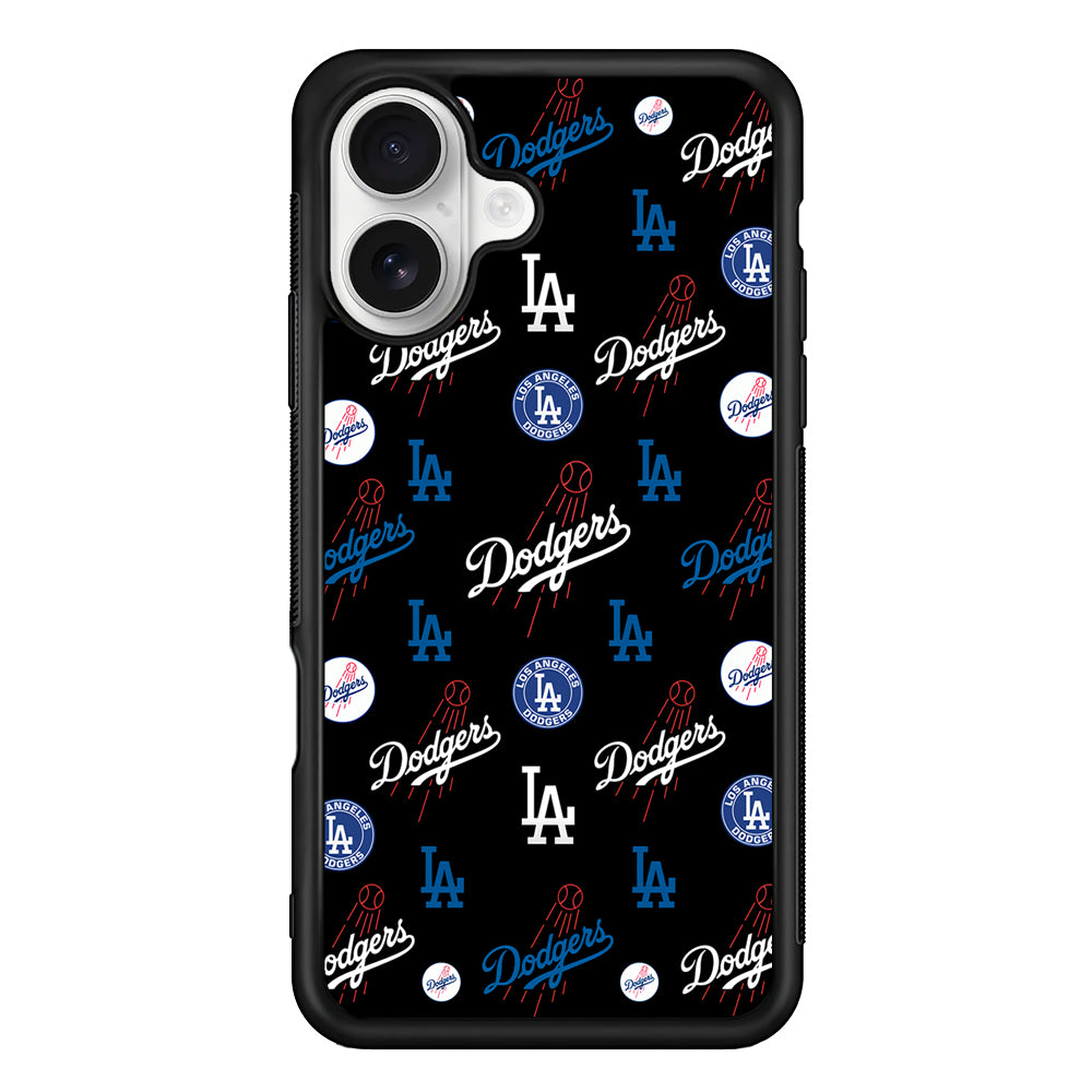 Los Angeles Dodgers Logo iPhone 16 Plus Case | Durable Protective Rubber Cover