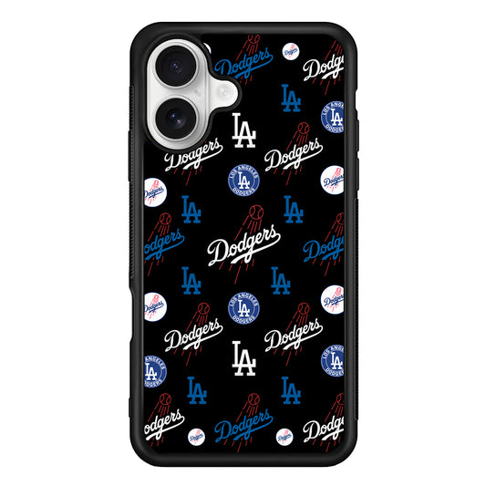 Los Angeles Dodgers Logo iPhone 16 Plus Case | Durable Protective Rubber Cover