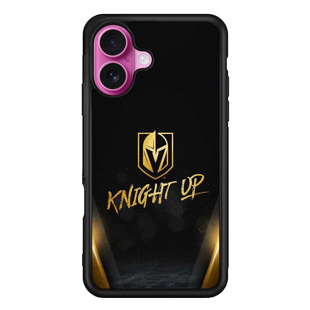 Vegas Golden Knights Up iPhone 17 Case | Slim Protective Rubber Phone Cover