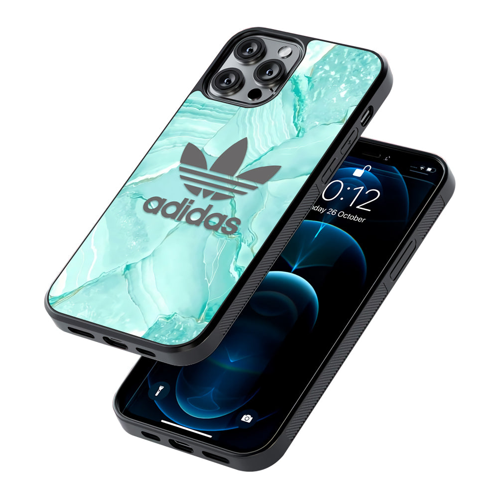Adidas Light Marble Green 2D Rubber Phone Case | Slim Protective Phone Case