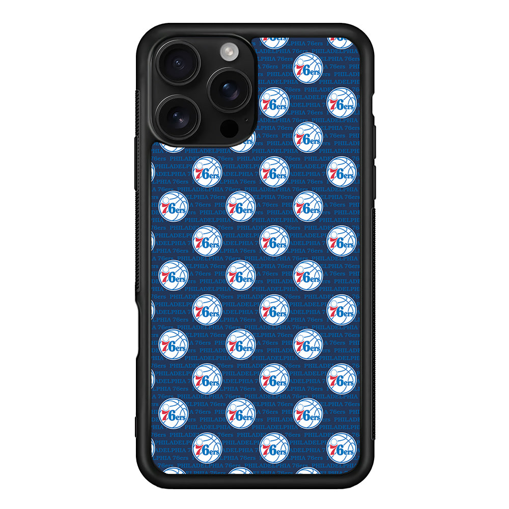 Philadelphia 76ers Pattern iPhone 16 Pro Case | Durable Protective Case for iPhone 16 Pro