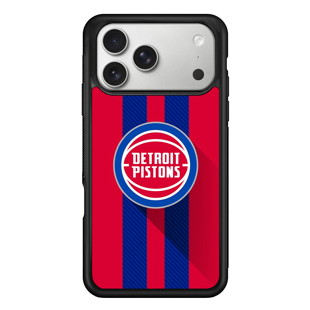 Detroit Pistons Logo iPhone 17 Pro Case | Slim Rubber Case for iPhone 17 Pro