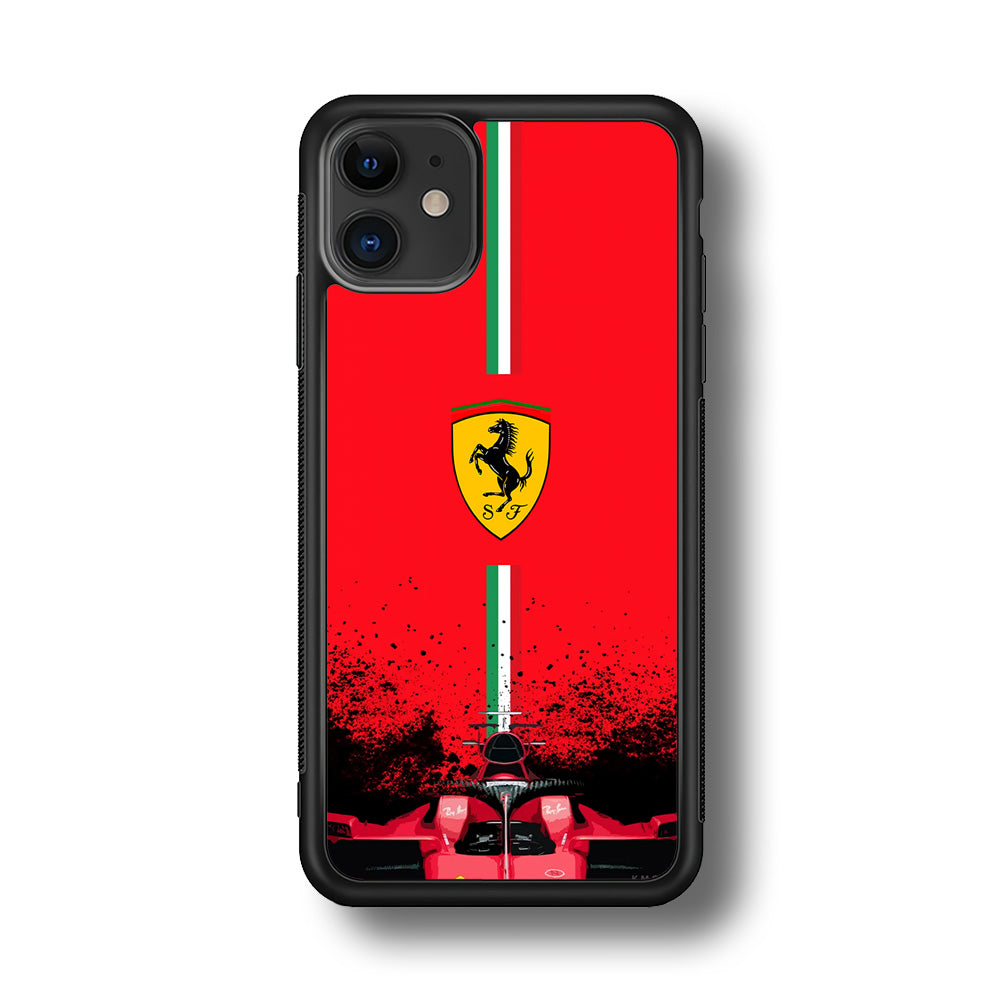 Ferrari Luxury Car Logo iPhone 12 Case | Slim Rubber Case for iPhone 12