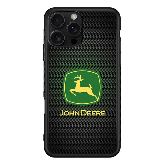 John Deere Fiber Illusion iPhone 16 Pro Case | Slim Rubber Case for iPhone 16 Pro