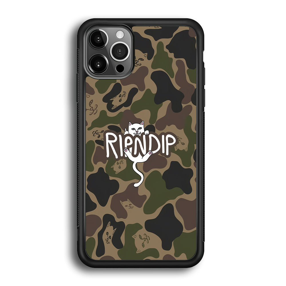 Rip N Dip Green Camo iPhone 12 Pro Max Case | Slim Rubber Case for iPhone 12 Pro Max