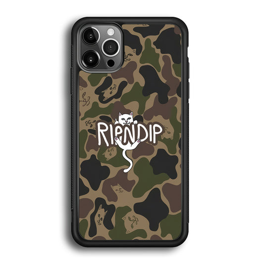 Rip N Dip Green Camo iPhone 12 Pro Max Case | Slim Rubber Case for iPhone 12 Pro Max