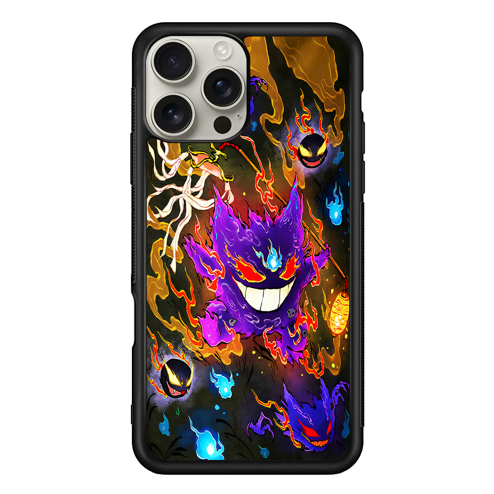 Pokemon Gengar Evolution iPhone 16 Pro Max Case | Stylish Protective Case for iPhone 16 Pro Max