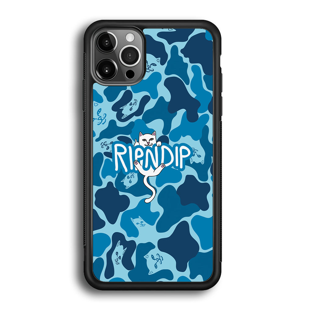 Rip N Dip Blue Camo iPhone 12 Pro Max Case | Slim Rubber Case for iPhone 12 Pro Max