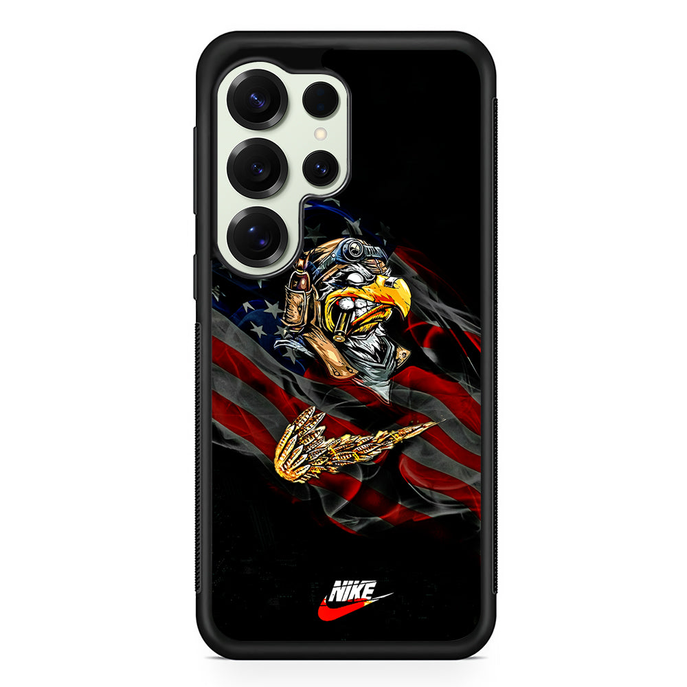 Nike Eagle Flag US Samsung Galaxy S25 Ultra Case | Durable Rubber Case for Samsung Galaxy S25 Ultra