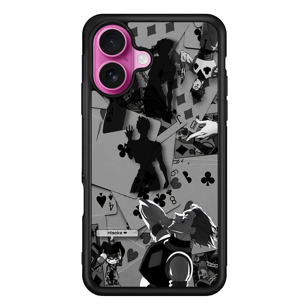 Hisoka Hunter x Hunter Playing Card iPhone 17 Case | Slim Protective Rubber Phone Cover
