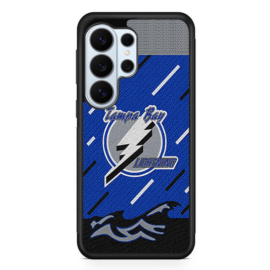 Tampa Bay Lightning Pattern Samsung Galaxy S26 Ultra Case | Protective Phone Cover