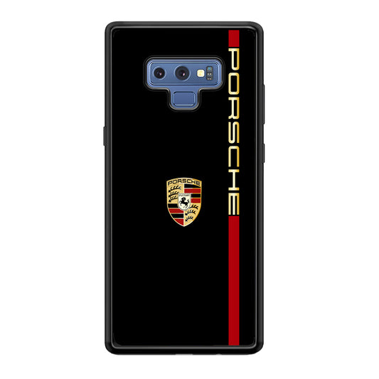 Porsche Car Logo Luxury Samsung Galaxy Note 9 Case | Slim Rubber Case for Samsung Galaxy Note 9